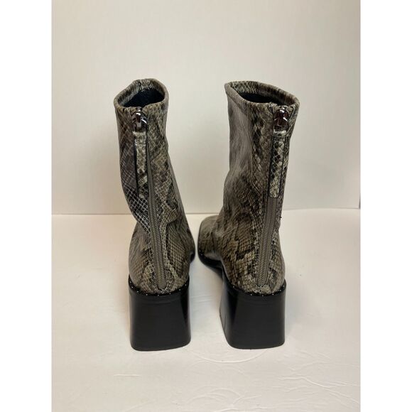 NWOT Open Edit Snakeskin Print Ankle Boots Size: 9.5M - Picture 3 of 7